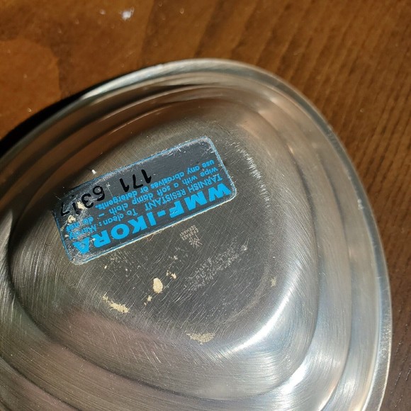 WMF IKORA Germany Silver Plate Dish 4" Width 1" Height Tarnish Resistant Signed - Picture 2 of 3